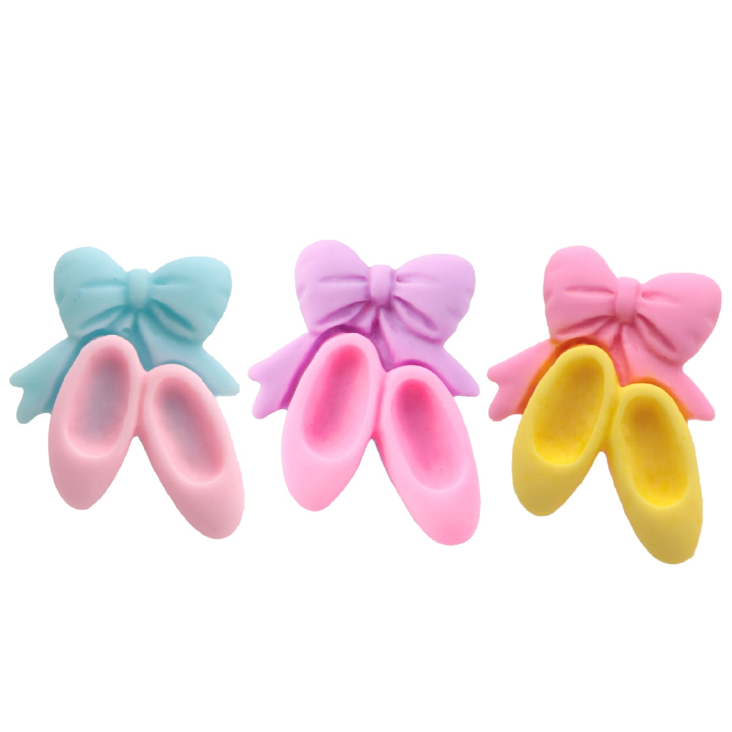 5pcs ballet Shoe Cabochons Charms, Acrylic Resin Charms for DIY Crafts, Jewelry Making, Keychains, Phone Cases, and Fridge Magnets - Colorful Decorative Beads