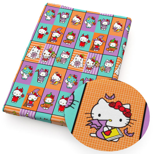 plaid halloween fabric