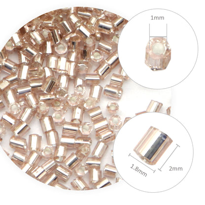 10g/pack Golden Series Miyuki Seed Beads Plain Solid Color Loose Spacer Acrylic Beads with Hole for Jewelry Making DIY Bracelet Necklace Chain Earrings Charm Bangle Decors Craft Accessories