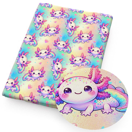 axolotl salamander fabric