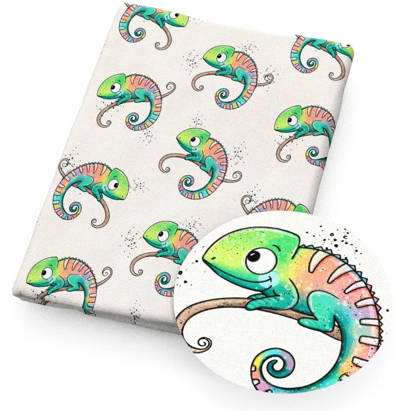 animals lizards fabric