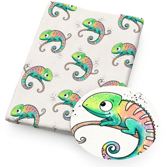 animals lizards fabric