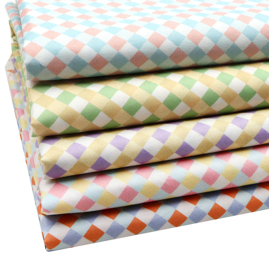 1Pc 59x19.68inch(150x50cm) rhombus plaid 100% Polyester Material fabric, Pre-Cut for DIY Sofa Covers & Handmade Projects