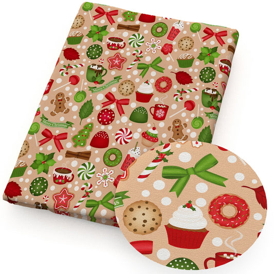 christmas day cake cupcake ice cream candysweety fabric