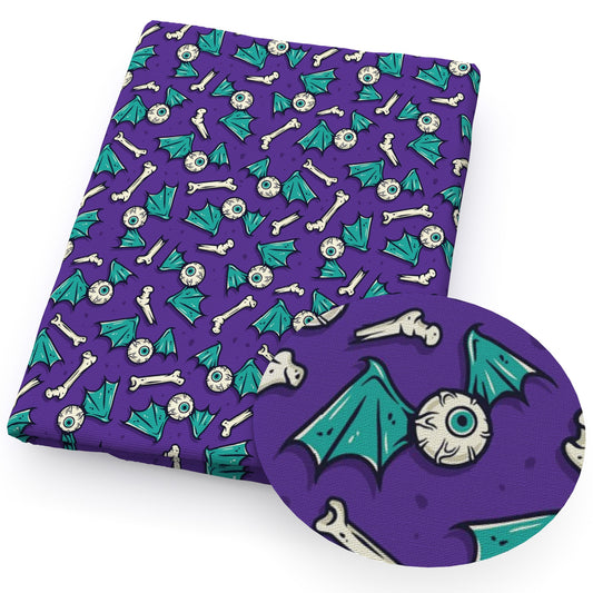 bonesfish bonesdog bones wings horror halloween fabric