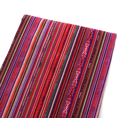 1pc Aztec Tribal Pattern Ethnic Style stripe Yarn dyed fabric -59x19.68inch(150x50cm)  DIY Crafts - Pre-Cut, Ideal for Quilting, Sewing, Sofa Covers, Tablecloths, Curtains, and Cushions