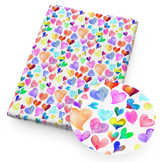 heart love valentine's day fabric