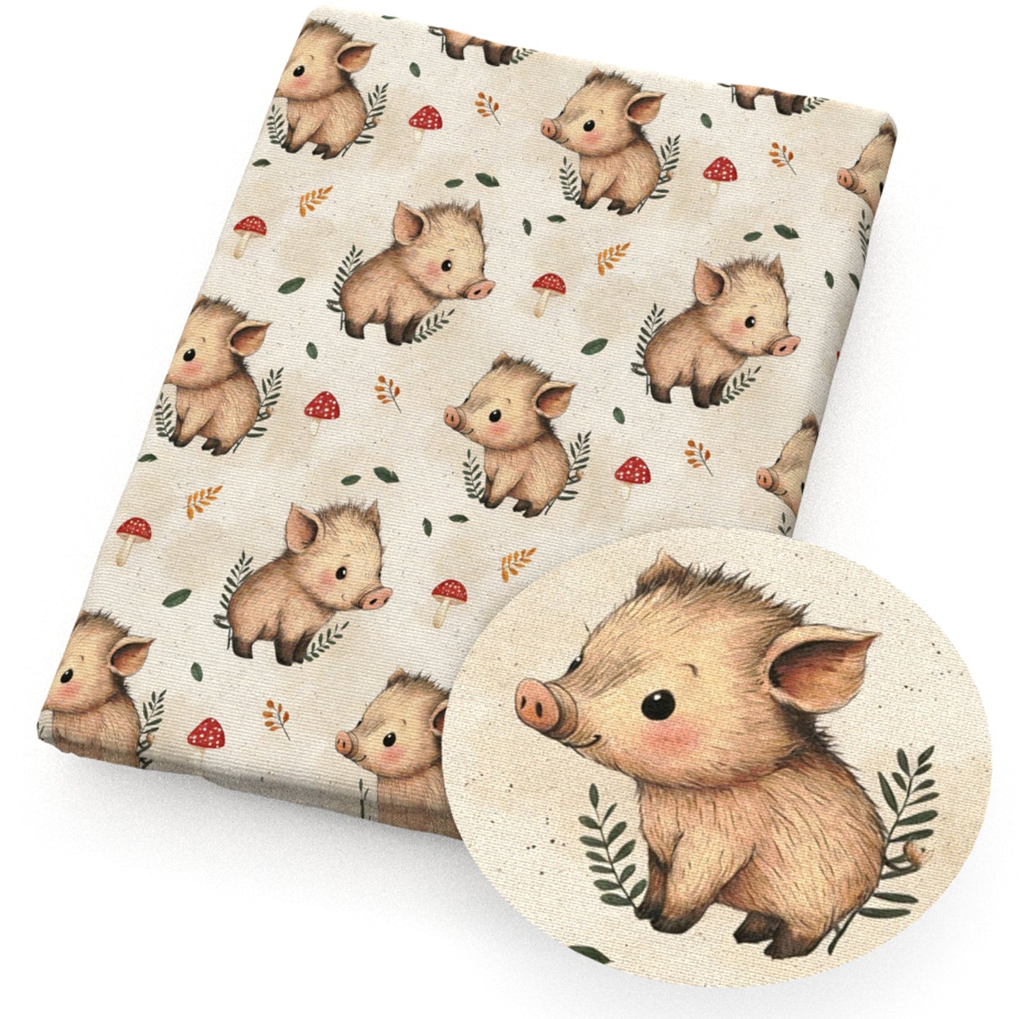 mushroom leaf leaves tree fabric