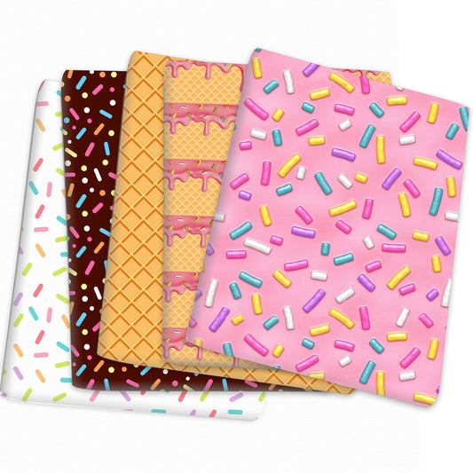 Dessert Theme Printed Fabric