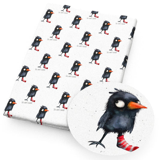 bird letters alphabet fabric