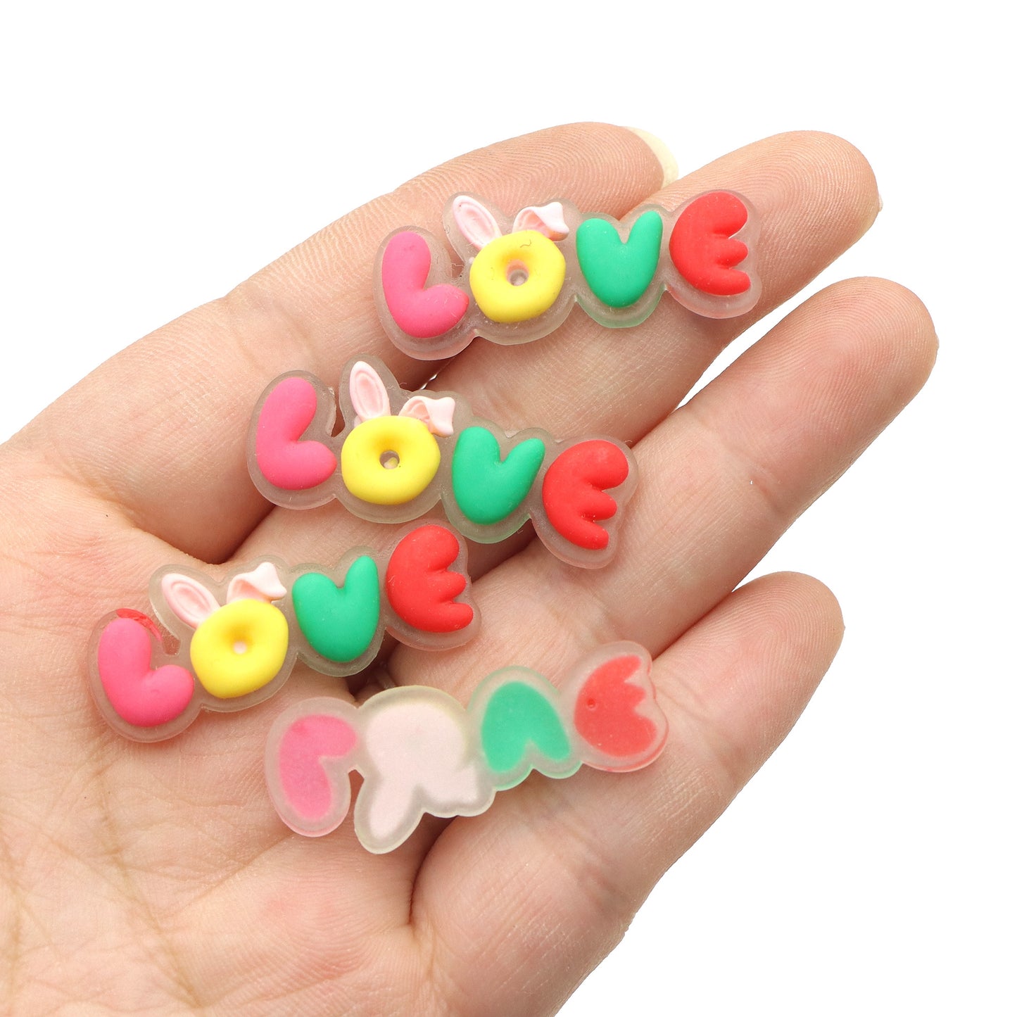 5Pcs Heart Love Shaped Acrylic Charms,3D Flatback Resin Cabochons for DIY Jewelry, Earrings, Bracelets, Keychains, Festive Decor, Homemade Gifts, Phone Cases, Water Bottles, Hair Accessories - Crafting Accessories