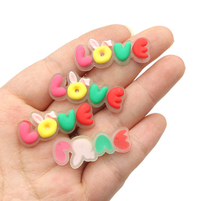 5Pcs Heart Love Shaped Acrylic Charms,3D Flatback Resin Cabochons for DIY Jewelry, Earrings, Bracelets, Keychains, Festive Decor, Homemade Gifts, Phone Cases, Water Bottles, Hair Accessories - Crafting Accessories