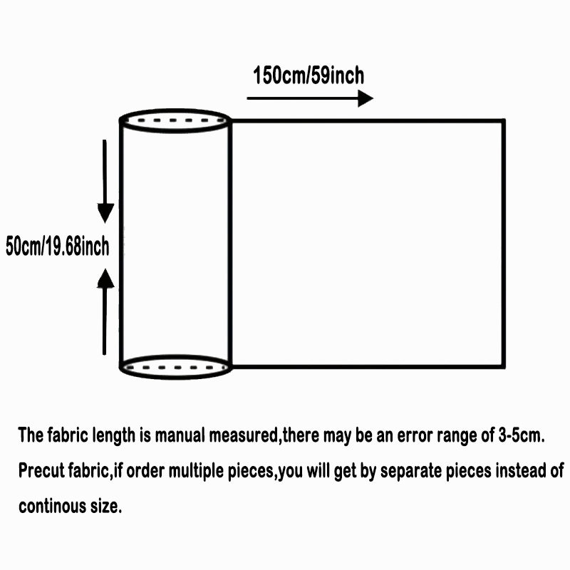 1pc Flower Pattern Wrinkles Texture Quilting Fabric-59.05x19.68inch Precut Polyester Craft Fabrics DIY Handmade Projects Doll Clothes Fabric For Hair Ties, DIY Quilting & Sewing