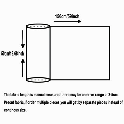 1pc Flower Pattern Wrinkles Texture Quilting Fabric-59.05x19.68inch Precut Polyester Craft Fabrics DIY Handmade Projects Doll Clothes Fabric For Hair Ties, DIY Quilting & Sewing