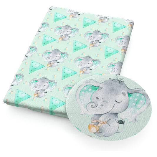 elephant triangle dots spot dice fabric
