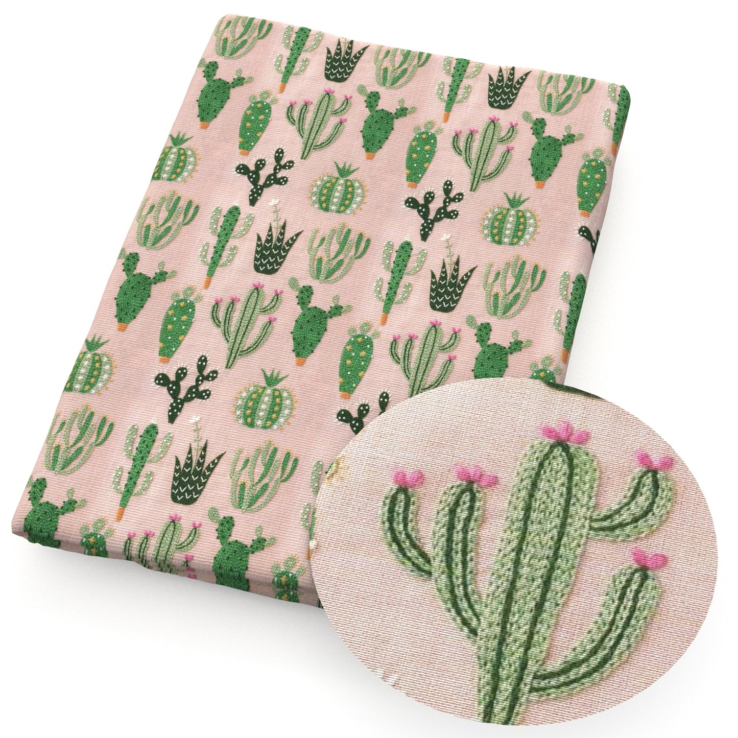 the cactus imitation embroidery series fabric