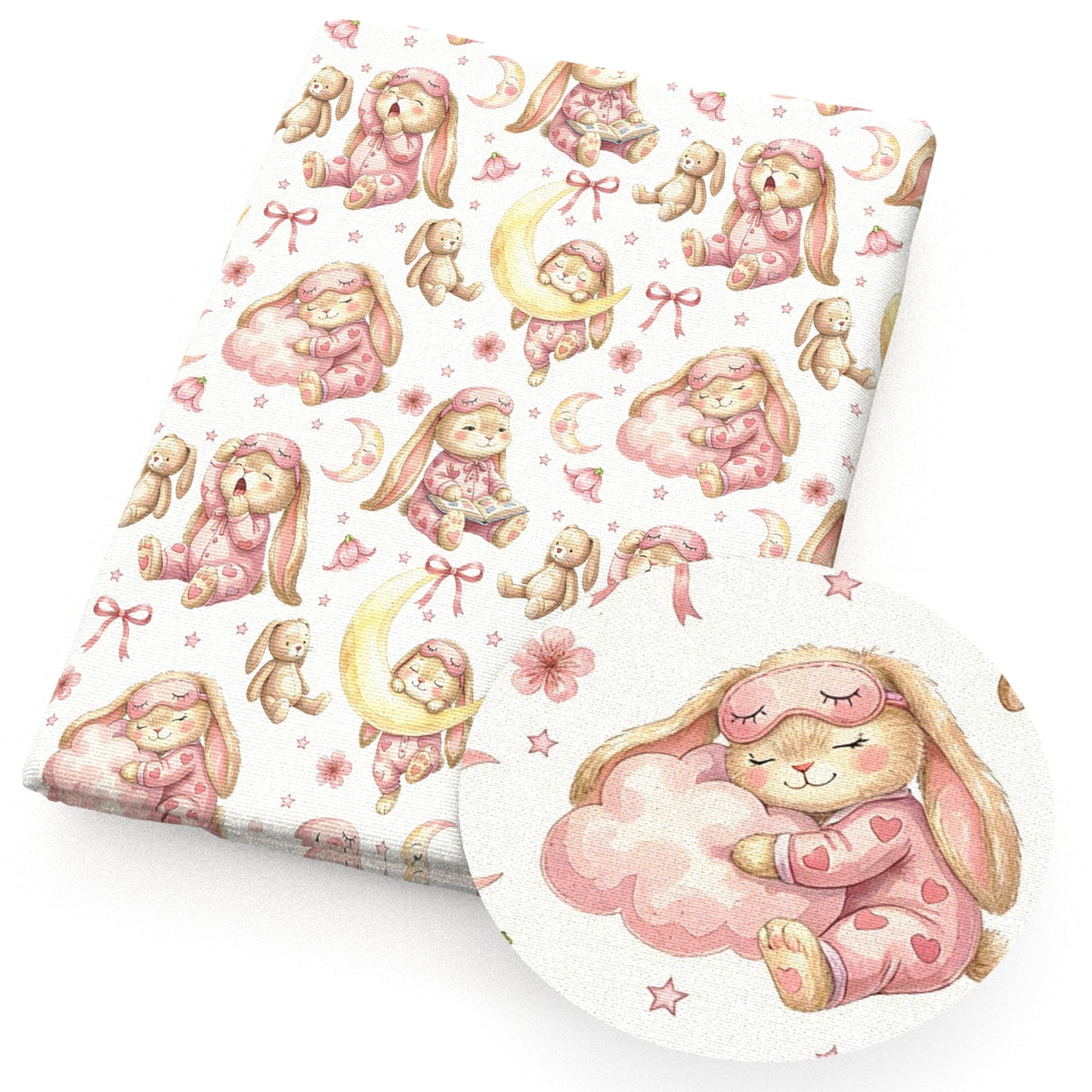 star starfish moon heart love flowerfloral bowknotbows fabric