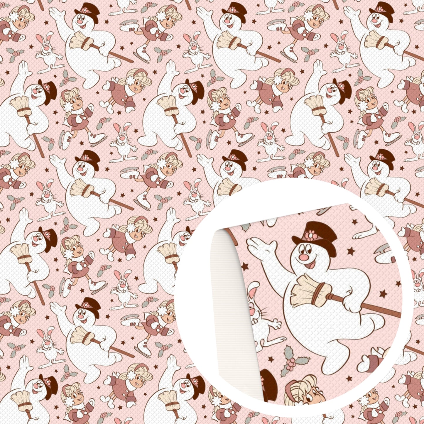 snowman christmas day fabric