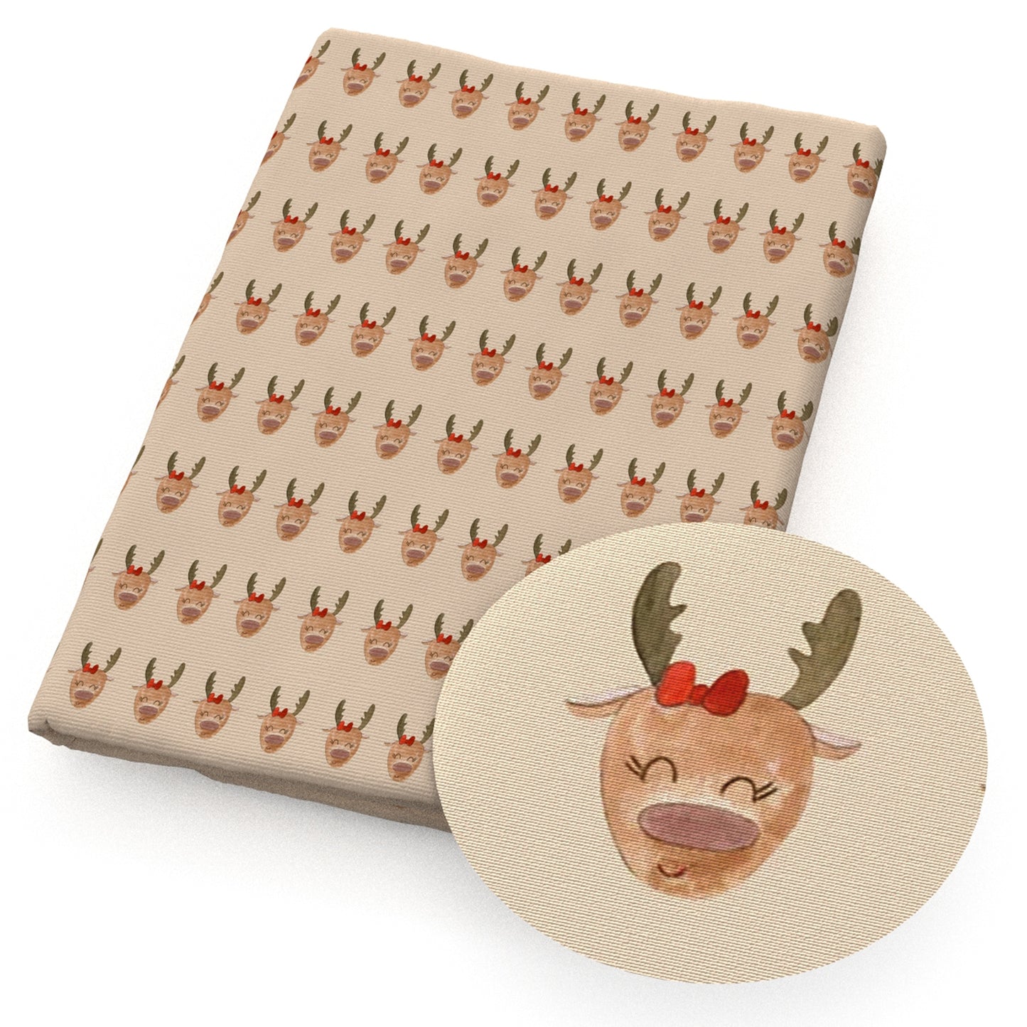 christmas day deerreindeer giraffe fabric