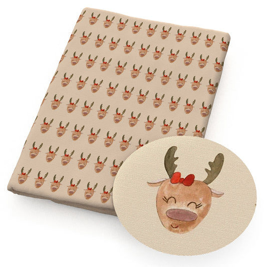 christmas day deerreindeer giraffe fabric