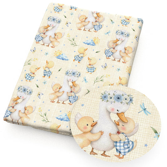 duck mother mommommy cloud plaid grid fabric