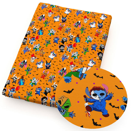 halloween cartoon fabric