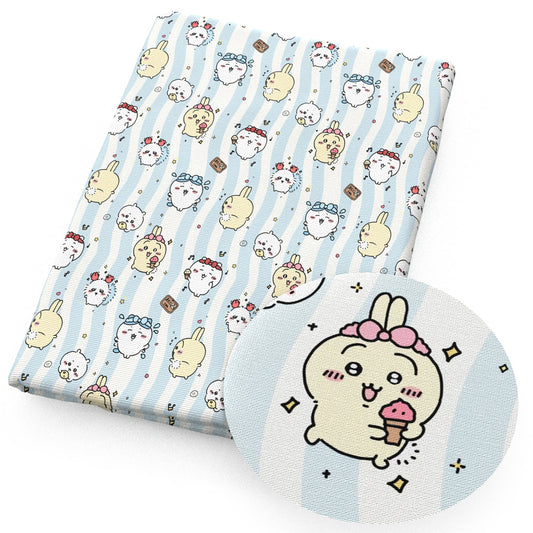 chiikawa chevron zig zags fabric