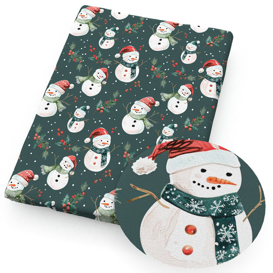 christmas day snowman fabric