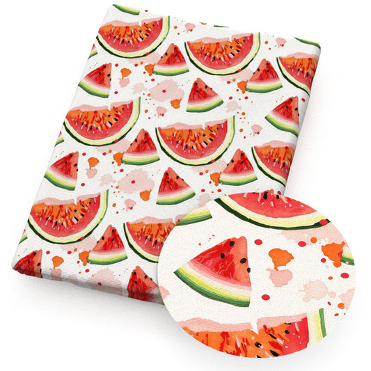 paint splatter watermelon fabric
