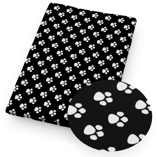 footprint paw fabric