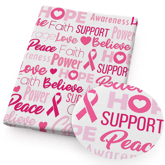 breast cancer heart love pink series fabric