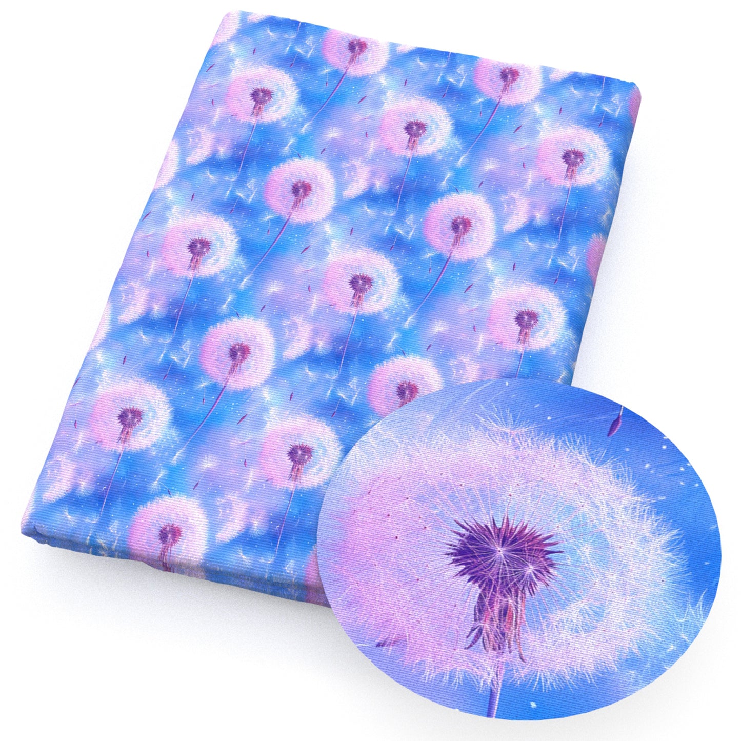 1pc Dandelion Series Pattern Quilting Fabric-17.7x19.68inch(45x50cm) Polyester Craft Fabrics DIY Handmade Projects Doll Clothes Fabric Precut For Patchwork Craft(108gsm)