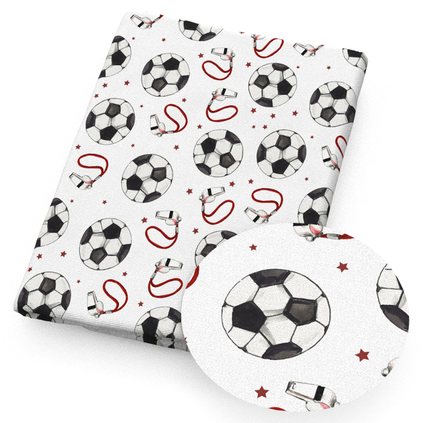 star starfish football soccer sports teams whistle fabric