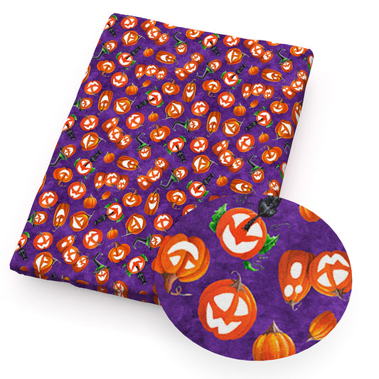 pumpkin halloween fabric