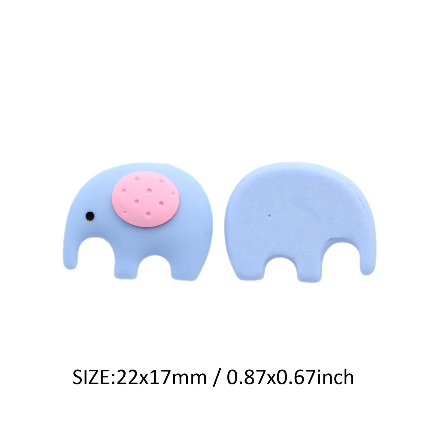 Resin Flat Back Charms Beads,2pcs Frog Duck Turtle Elephant Shape Resin Cabochons for DIY Crafts, Scrapbooking, Jewelry Making