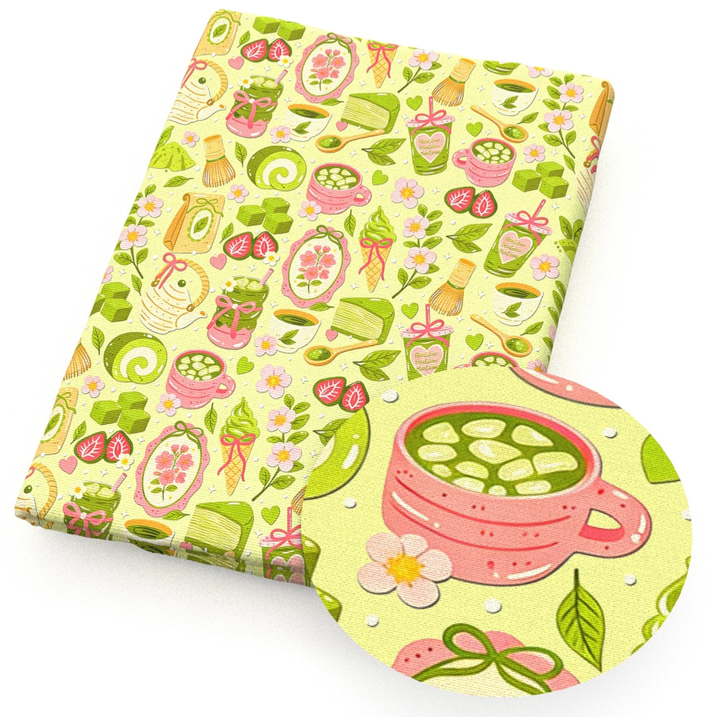 bread strawberry floral  fabric