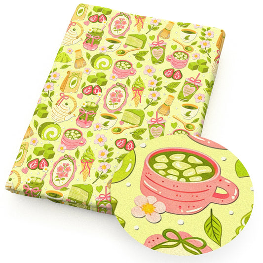 bread strawberry floral  fabric
