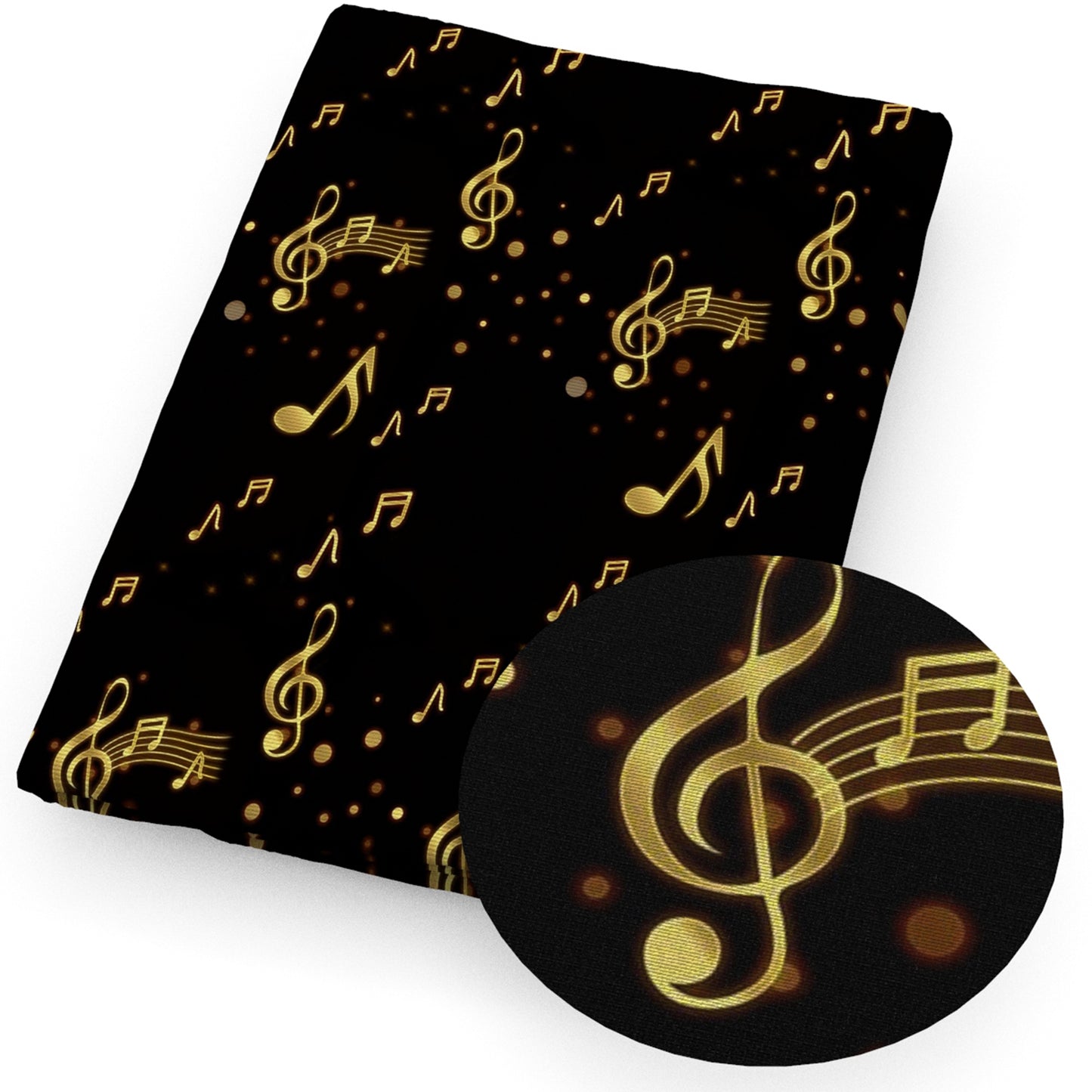 music notes fabric
