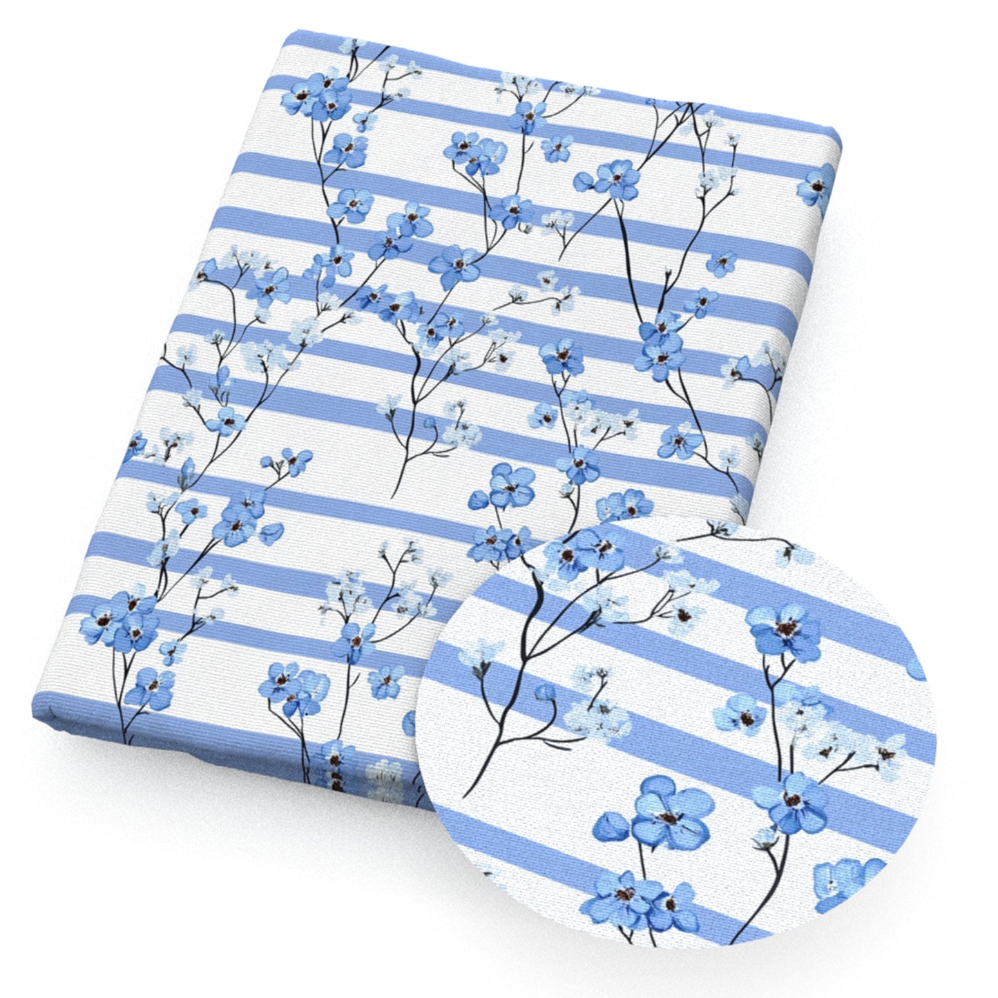flowerfloral stripe fabric