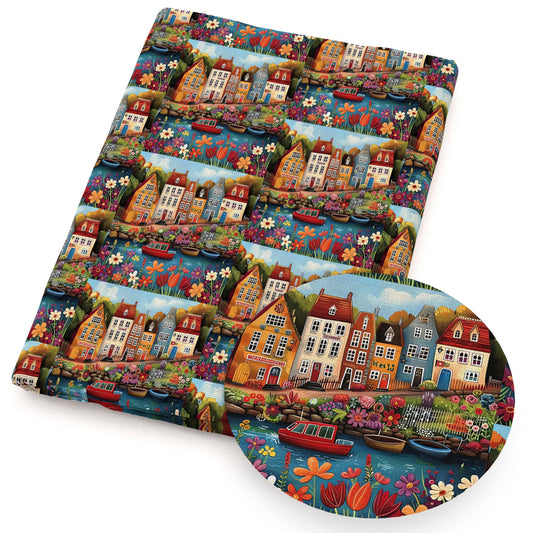flowerfloral sailor anchor ship house fabric