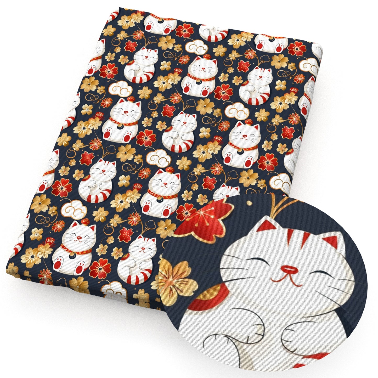 cat flowerfloral fabric