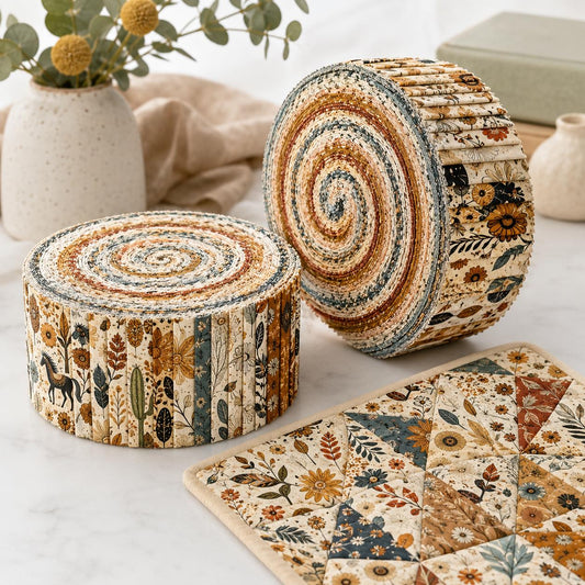 10pcs Vintage Floral Pattern Jelly Roll Fabric Strips 2.5X19.7inch Pre-Cut 100% Polyester For Patchwork Quilts, Table Runners, Placemats, Tote Bags, Storage Pouches, Makeup Bags, Coasters, Quilt Blocks & Binding