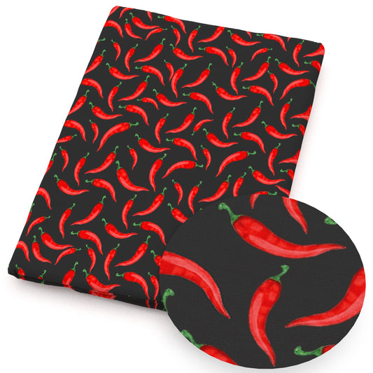 chili peppers fabric