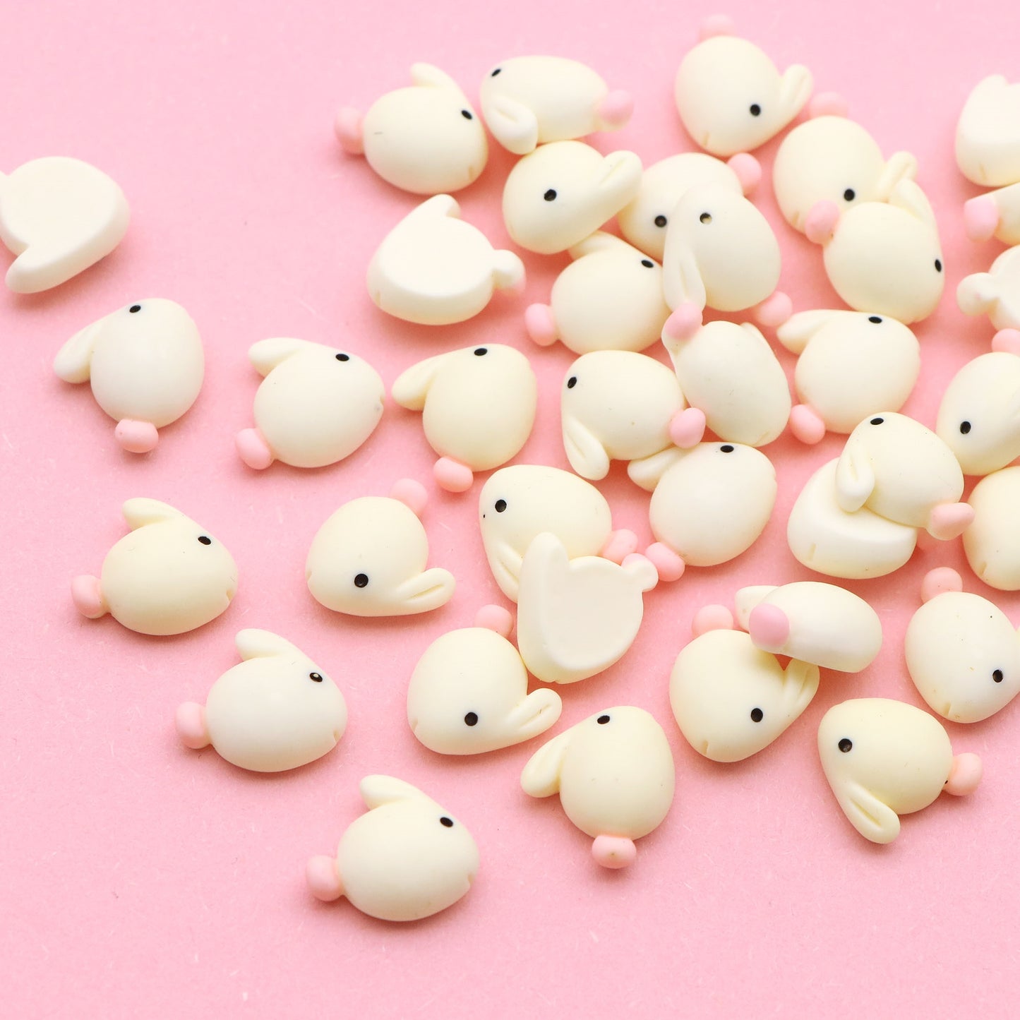 10Pcs Miniature Resin Rabbit Bunny Shaped Acrylic Charms Beads,3D Flatback Resin Cabochons for DIY Jewelry Making, Earrings, Bracelets, Beads & Bead Assortments - Perfect for Phone Cases, Water Bottles & Hair Accessories,Easter Decorations
