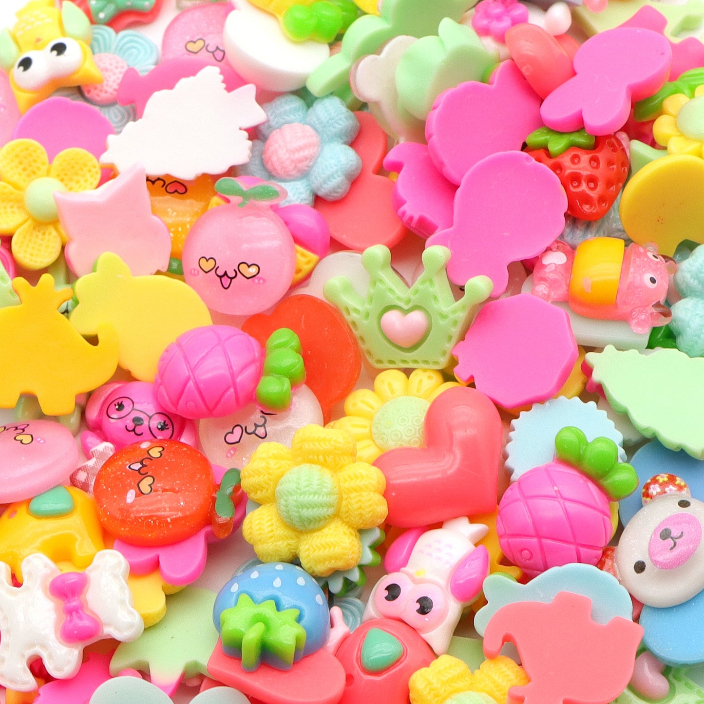 10Pcs Acrylic Animals Flowers Charms,Mixed Designs,3D Flatback Resin Cabochons for DIY Jewelry, Earrings, Bracelets, Keychains, Festive Decor, Homemade Gifts, Phone Cases, Water Bottles, Hair Accessories - Crafting Accessories