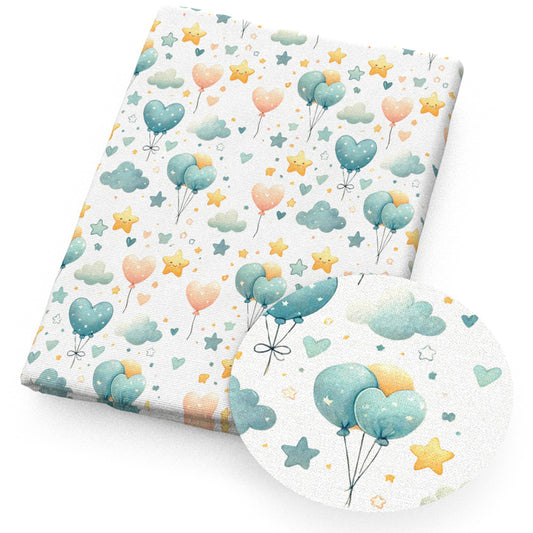 star starfish balloon heart love cloud emoji smile fabric