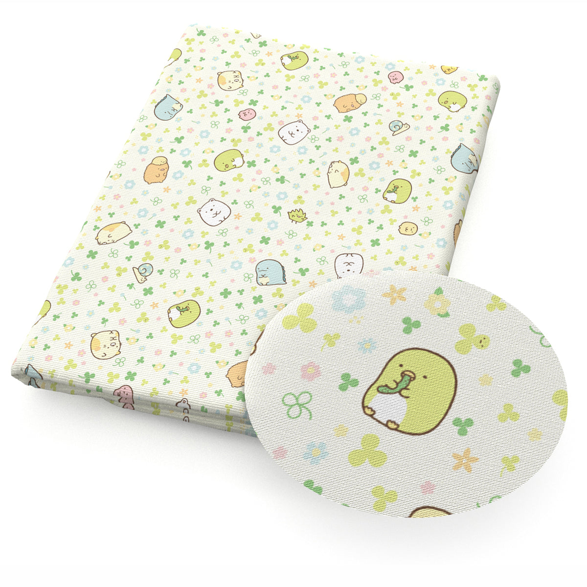 clovershamrock flowerfloral fabric