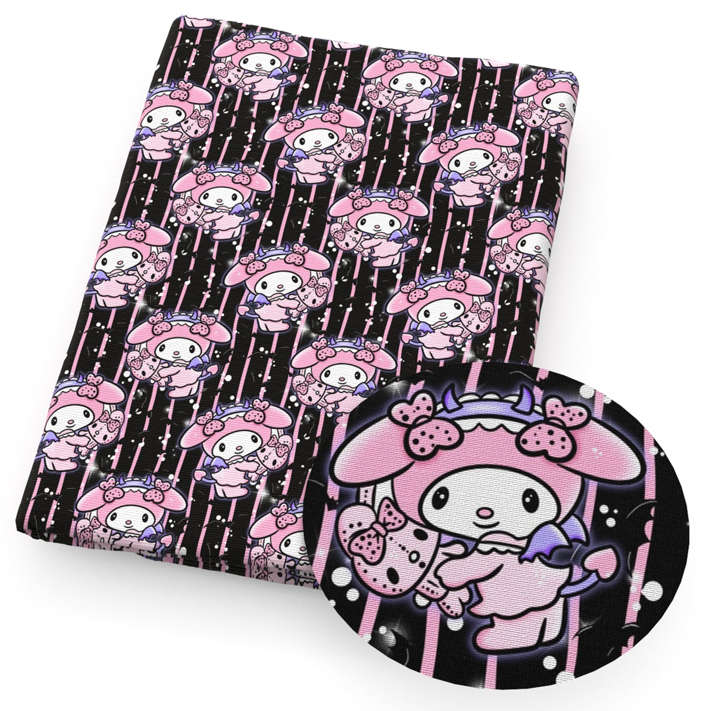 bat halloween dots spot stripe fabric