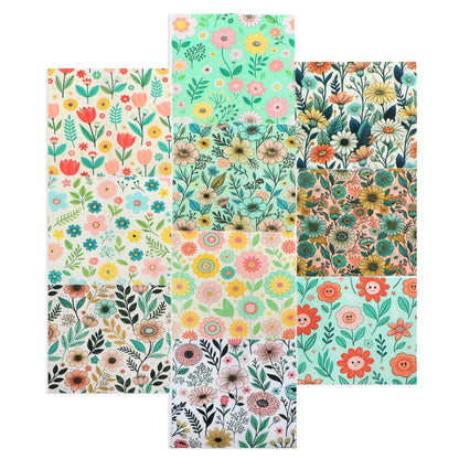 10Pc/Set Flower Series Fat Quarter Fabric, Pre-Cut Square Fabric Assort, Fabric Set, Craft Fabric, Handmade DIY Patchwork Fabric,Home Quilting Sewing Fabric, Packaging Fabric, Scrapbooking Craft Hobbyist