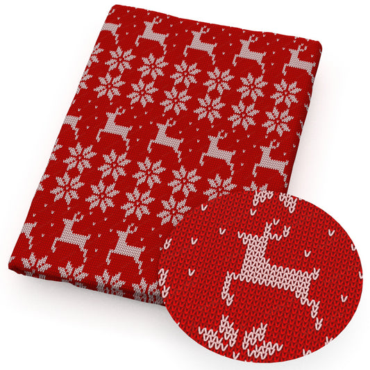 christmas day deerreindeer giraffe snowflakesnow fabric